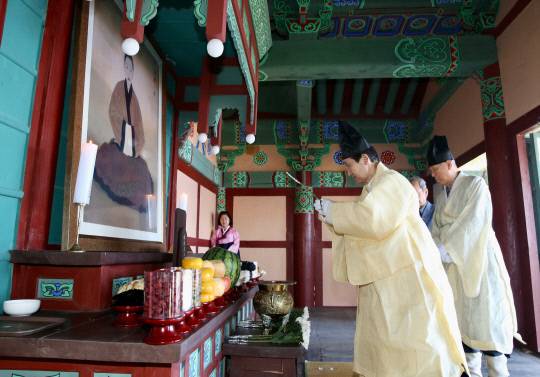백제시대 열녀의 표상 도미부인 경모제가 지난 30일 보령시 오천면 도미부인사당에서 거행됐다. 사진=보령시 제공