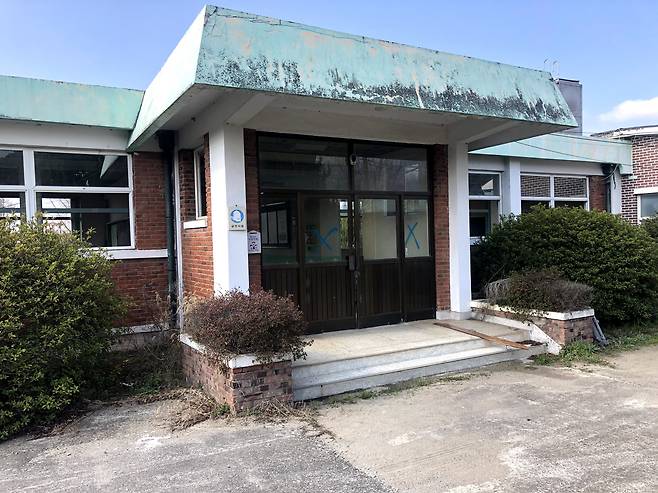 나주시 산포초등학교 덕례분교 폐교 모습.