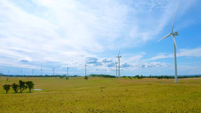 에퓨런에서 건설한 호주 컬러린(Cullerin Range) 풍력단지 (사진=고려아연)