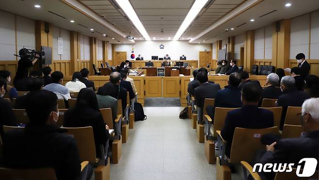제주지방법원 제201호 법정(뉴스1DB)ⓒ News1 오미란 기자