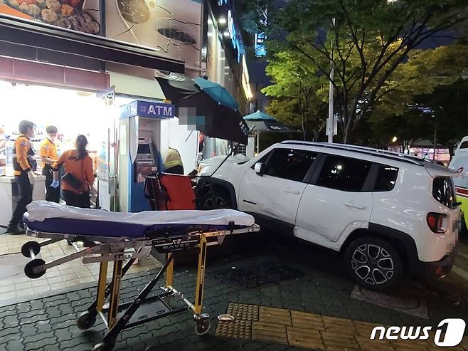 사고현장.(부산경찰청 제공)