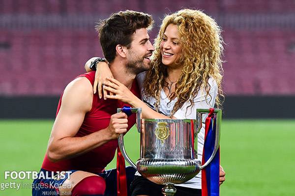 제라르 피케(왼쪽)와 샤키라. 게티이미지코리아