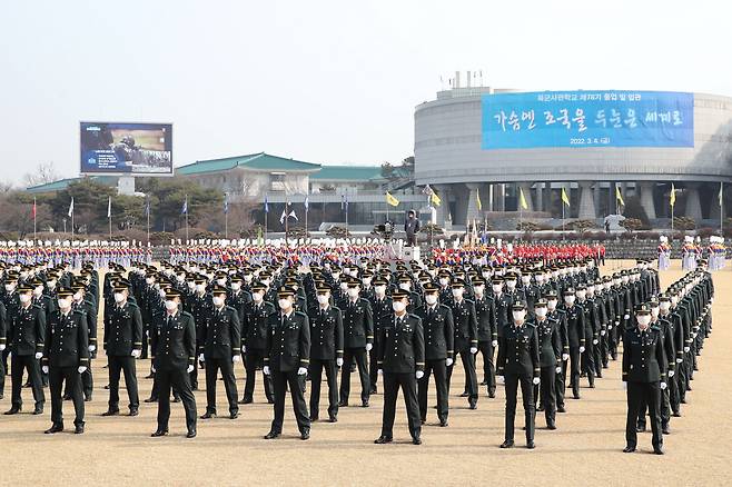 지난 3월 서울 노원구 육군사관학교에서 열린 '제78기 졸업 및 임관식'. /뉴스1