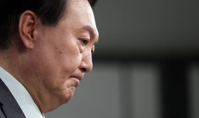 8월17일 대통령 취임 100일 기자회견에 나선 윤석열 대통령 ⓒ연합뉴스