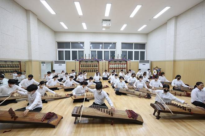부산대 국악학과 연습장면 [국립부산국악원 제공. 재판매 및 DB 금지]