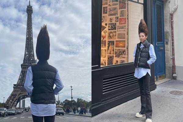 그룹 2NE1 출신 방송인 산다라박이 남다른 헤어스타일로 눈길을 끌었다. /사진=산다라박 인스타그램