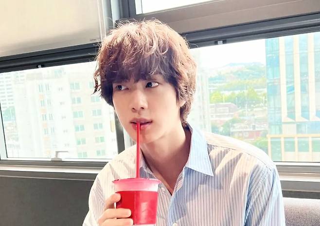 방탄소년단 진, 이 분위기 어쩔♥..매일이 '美의 남신'