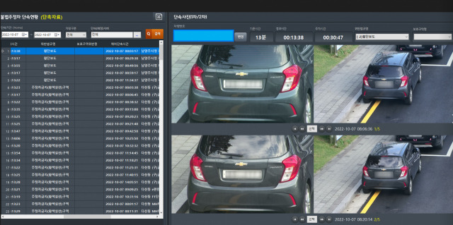 '불법 주정차 단속 CCTV 통합 운영 시스템' 운영 모습. / 사진제공=남양주시