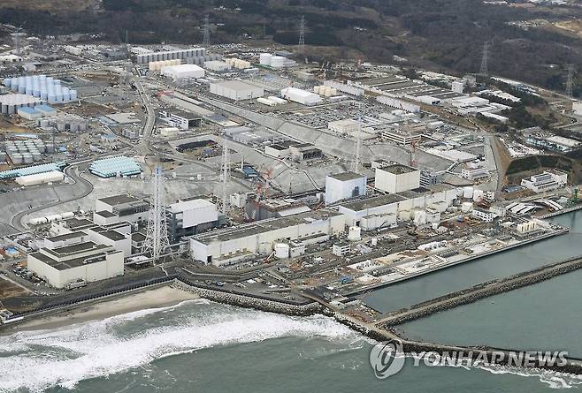 후쿠시마 제1원자력발전소 [교도=연합뉴스 자료사진] 도쿄전력 후쿠시마 제1원전의 2016년 3월 모습.