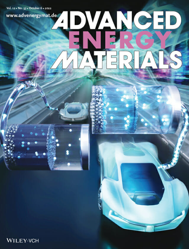 국제 저명 학술지 Advanced Energy Materials 백커버 표지