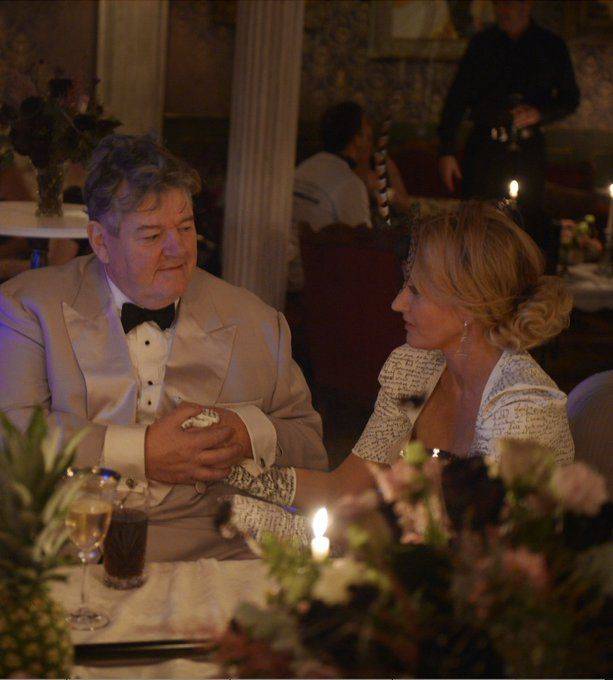 배우 로비 콜트레인(왼쪽)과 '해리포터' 작가 조앤 케이 롤링./트위터