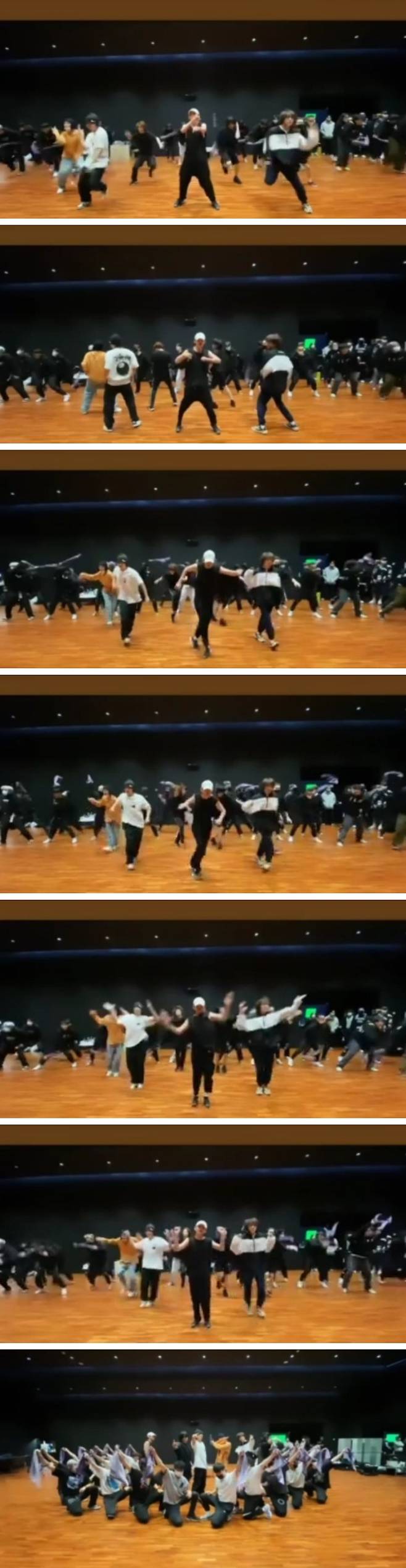 방탄소년단 뷔, '달려라 방탄' 안무 연습 영상 공개..'역시 아미 사랑꾼'