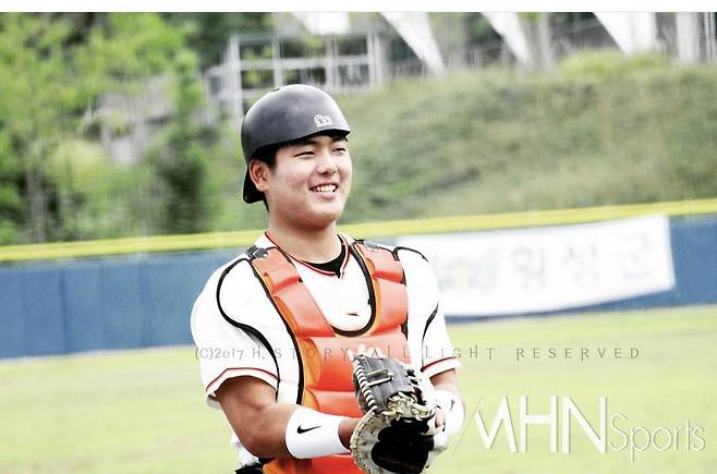 김서현의 형이 아닌 포수 김지현의 사진. 제공ㅣ김지현 본인