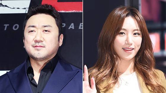 Ma Dong-seok. left, and Ye Jung-hwa [NEWS1]