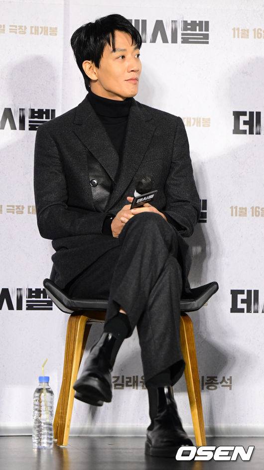 [OSEN=지형준 기자]배우 김래원이 간담회를 하고 있다. 2022.10.21 /jpnews@osen.co.kr