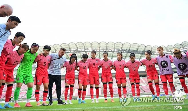 한국 여자 축구대표팀. [대한축구협회 제공. 재판매 및 DB 금지]