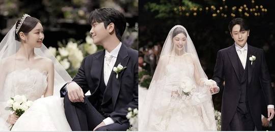 김연아가 결혼식 후 축하인사에 감사를 전하며 결혼사진을 공개했다. 출처=김연아 SNS