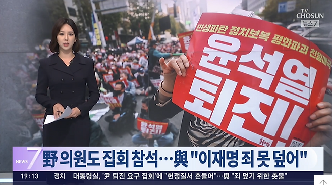 ▲ TV조선 22일 보도 갈무리.