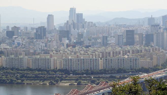 서울 한강변 아파트의 모습./뉴스1