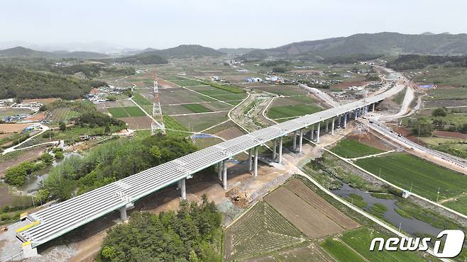 광주~완도 고속도로 1단계 구간 공사 현장(완도군 제공)/뉴스1 ⓒ News1