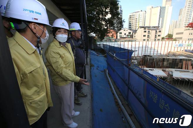 현장 방문.(과천시 제공)