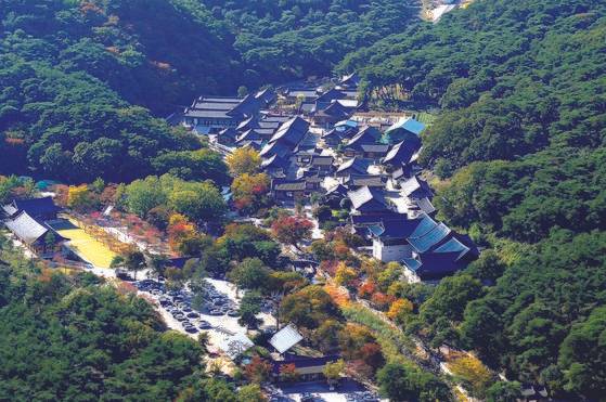 경남 양산시 하북면 영축산 자락에 위치한 통도사 전경. 사진 양산시