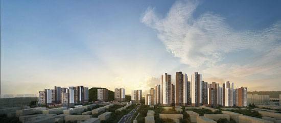 충남 천안시 '호반써밋 센트럴파크' 투시도(일봉공원(주) 제공)