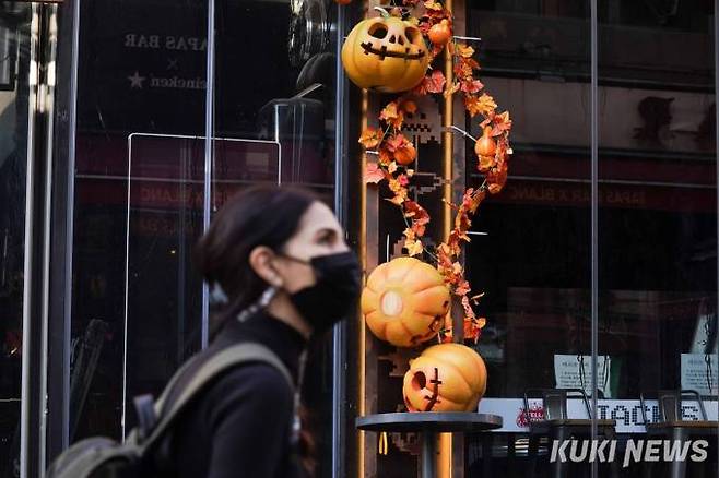 서울 용산 이태원 일대의 핼러윈 장식.   사진=임형택 기자