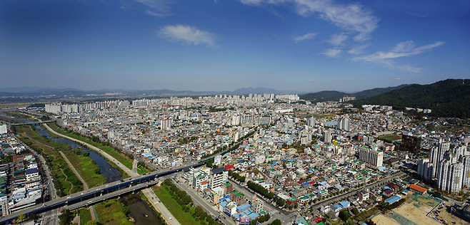 충북 청주시 전경. 청주시 제공.