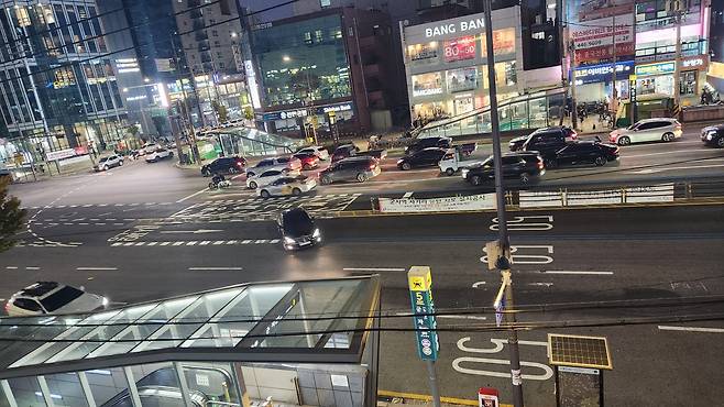 군자교사거리 유턴차로 신설. [광진구 제공]