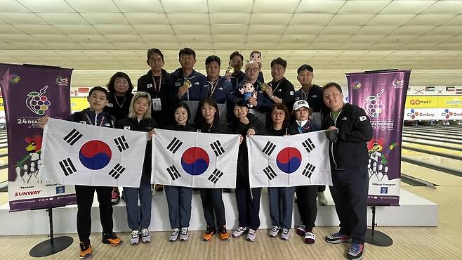 데플림픽 볼링대표팀 선수들 [한국농아인스포츠연맹 제공. 재배포 및 DB금지]