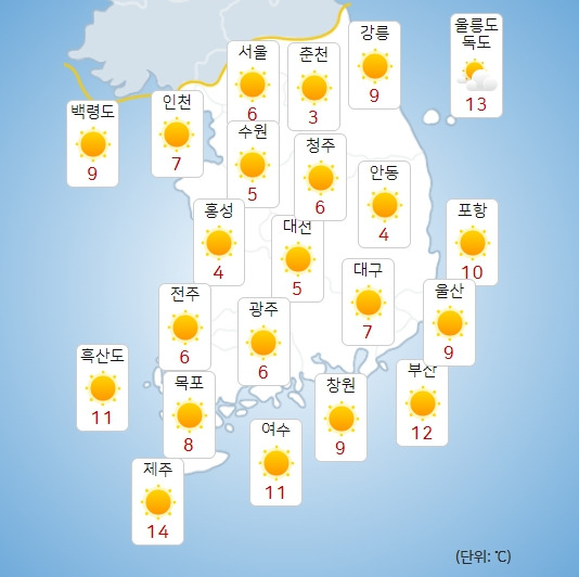 기상청 내일(2일) 오전 날씨 : 전국날씨,날씨예보