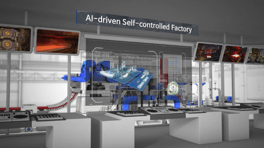 포스코ICT의 AI 기술이 접목된 제조현장의 스마트팩토리 플랫폼 운영 모습.   포스코ICT 제공