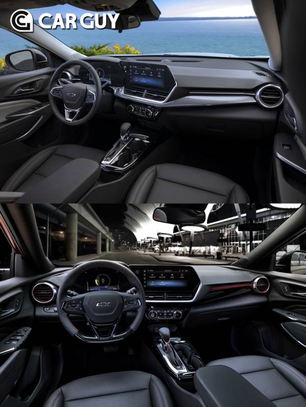 (위) 트랙스 ACTIV, (아래) 트랙스 RS