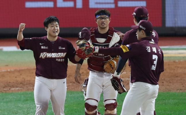 키움 마무리 김재웅은 한국시리즈 1차전에서 47개의 공을 던졌다. ⓒ 뉴시스