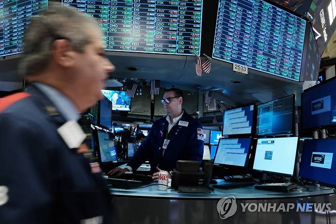 NYSE 입회장의 모습 [연합뉴스 자료사진]