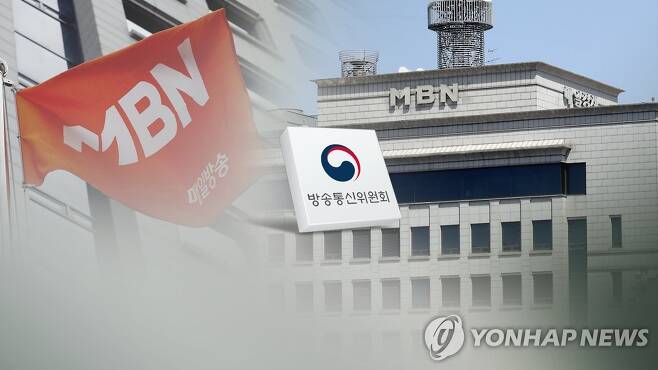 MBN 6개월 방송 전면중지 처분(CG) [연합뉴스TV 제공]