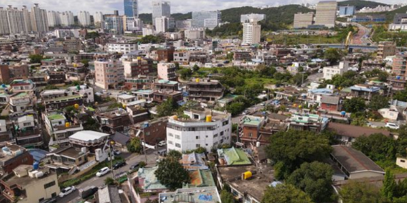 울산 중구 B-04 재개발 사업지 전경. [사진=현대건설 제공]