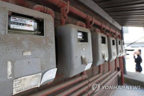 서울 시내 한 가스계량기 [연합뉴스 자료사진]