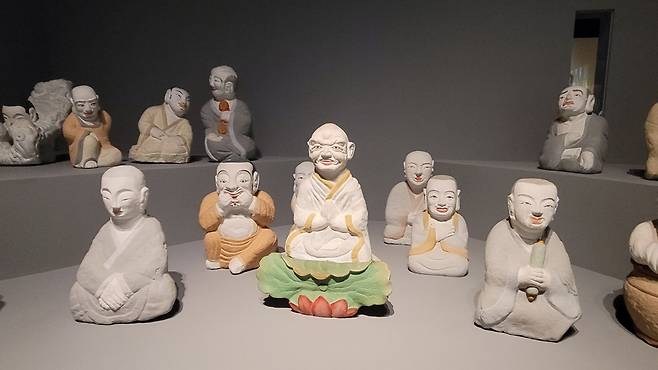 거조사 나한상 전시 모습 [국립대구박물관 제공. 재판매 및 DB 금지]