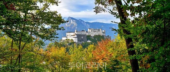 호엔잘츠부르크 성의 가을 전경 ©Tourismus Salzburg_Guenter Breitegger