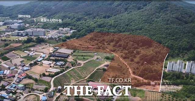 충남 아산시 초사동에 위치한 경찰인재개발원 유휴부지. / 충남도 제공