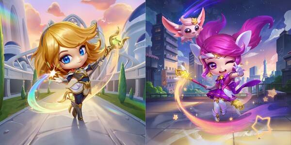 미니 챔피언 '럭스'(좌), 별 수호자 럭스