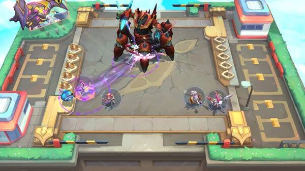 보스 배틀 - '우르곳' PvE 시연 예시