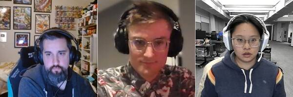 (좌측부터) 스티븐 모티머 게임플레이 디렉터, 로저 카우딜 담당,&nbsp;크리스틴 라이 상점 콘텐츠 리드