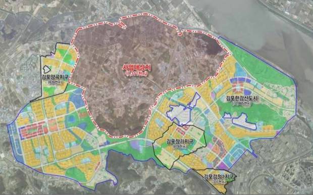 경기도 김포시 마산동, 운양동, 장기동, 양촌읍 일원 731만㎡에 '김포한강2 콤팩트시티'가 조성된다. 사진=국토교통부