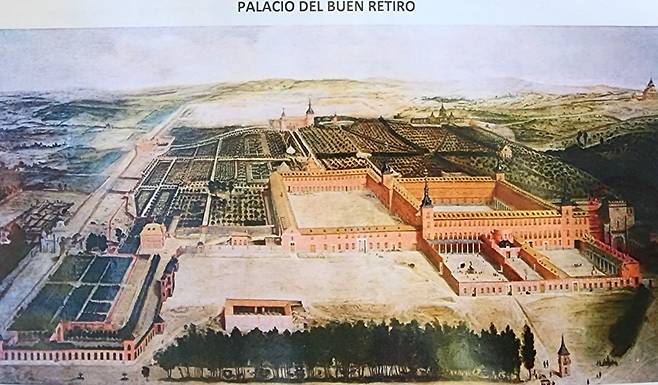 레티로 궁전이 있던 근세 시대의 모습.
