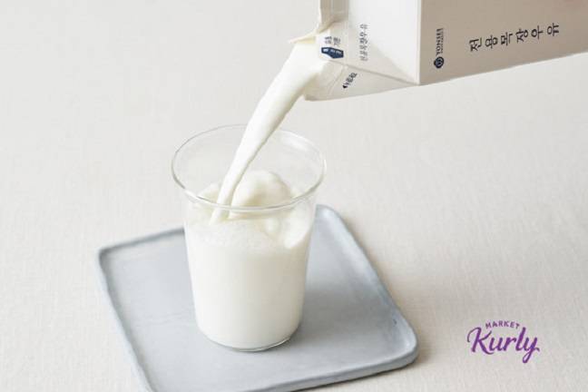 마켓컬리의 대표 PB 제품인 동물복지 우유./사진제공=마켓컬리