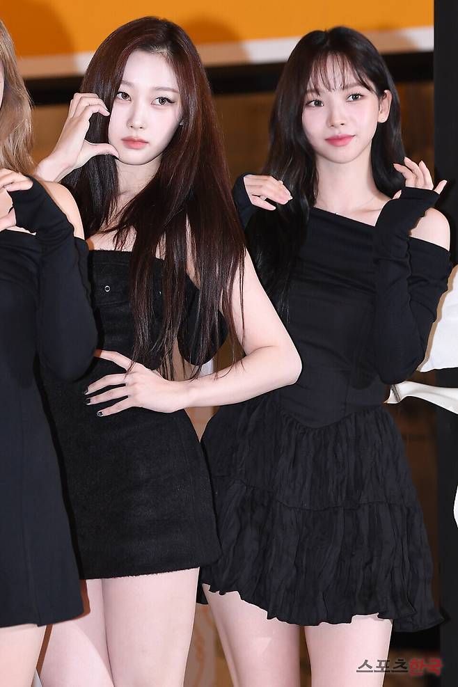 에스파 지젤, 카리나. ⓒ이혜영 기자 lhy@hankooki.com