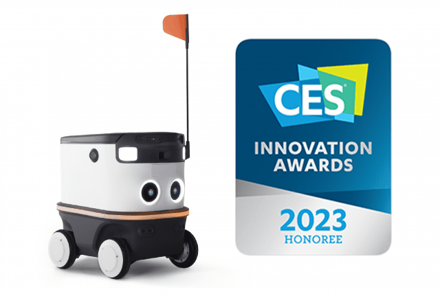 뉴빌리티의 자율주행 배송 로봇 뉴비가 CES혁신상을 수상했다. (사진=뉴빌리티)